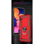 Wholesale Samsung Galaxy A10 Tech Armor Ring Grip Case with Metal Plate (Red)